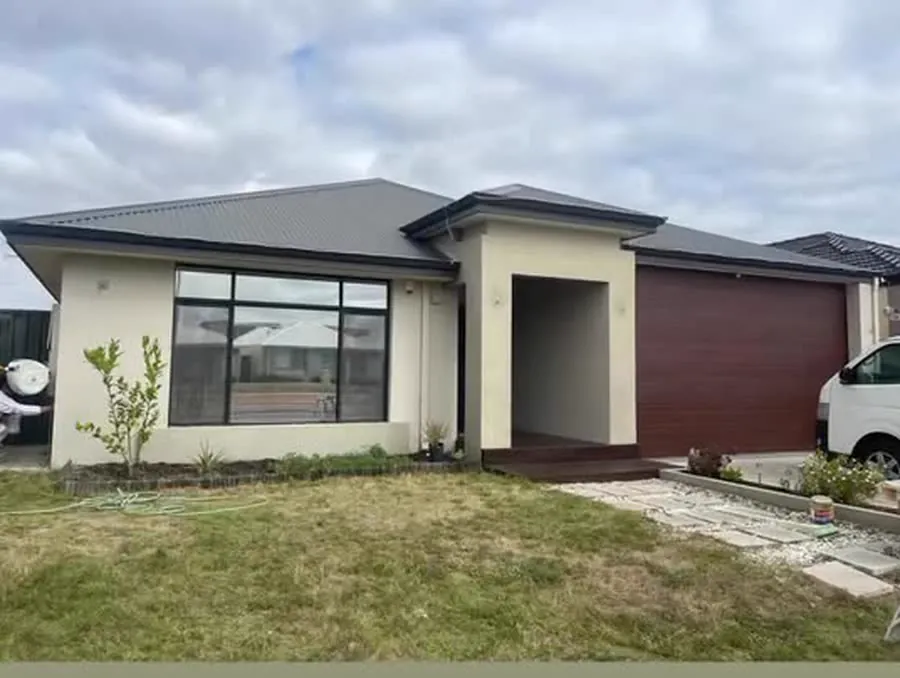 A finished modern Perth home after painting, with the Bravo Painting van in the driveway